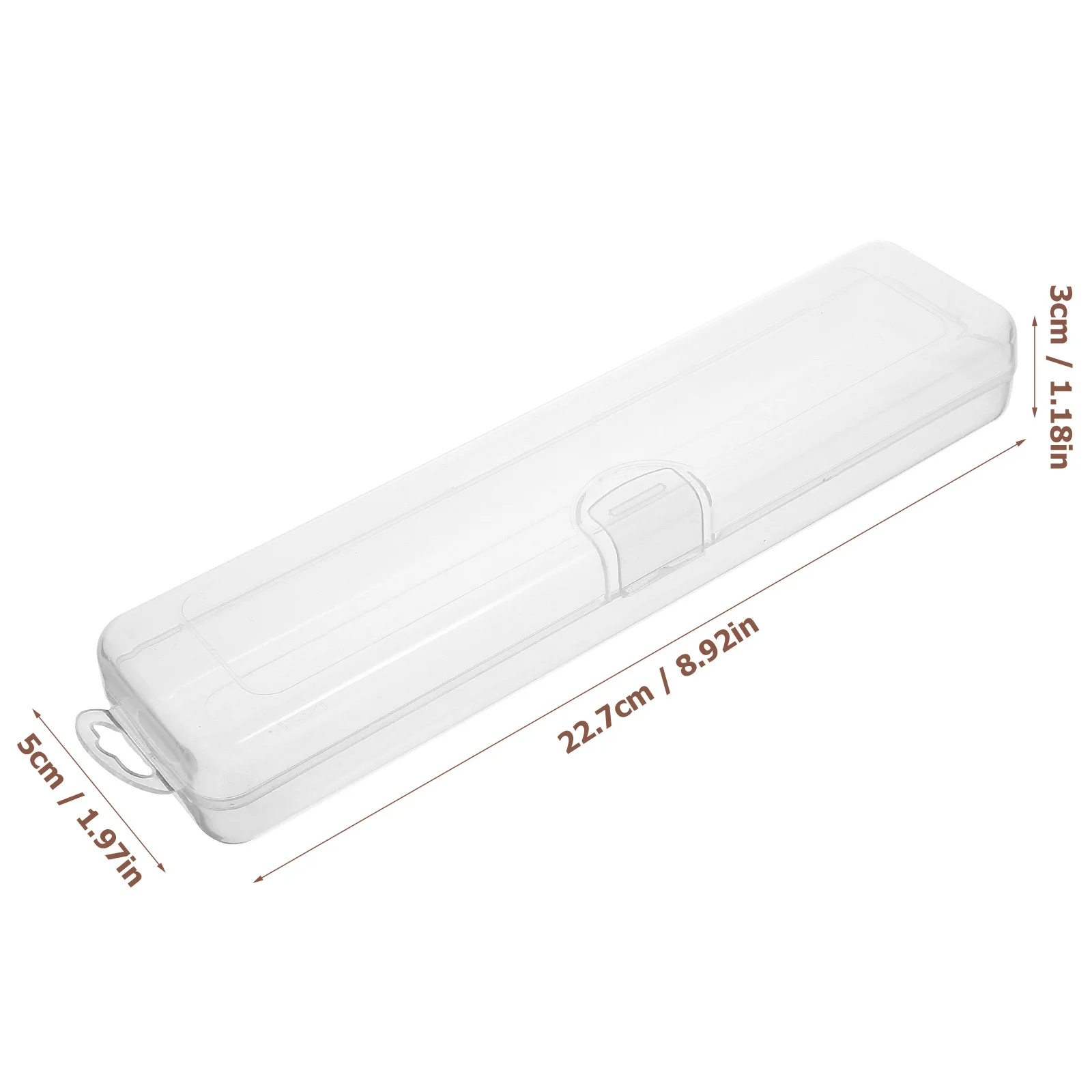 5 قطعة فرشاة الأسنان حاوية السفر مادة PP متينة تصميم شفاف سعة كبيرة حامل فرشاة الأسنان المحمولة فرشاة للمكياج #3