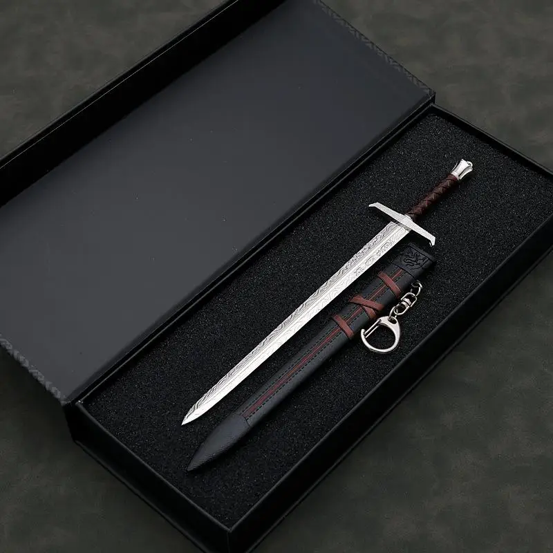 22 سنتيمتر سبيكة Excalibur السيف نموذج سطح المكتب ديكور مصغرة الملك شفرة تحصيل حلية القرون الوسطى نمط عرض معدني هدية