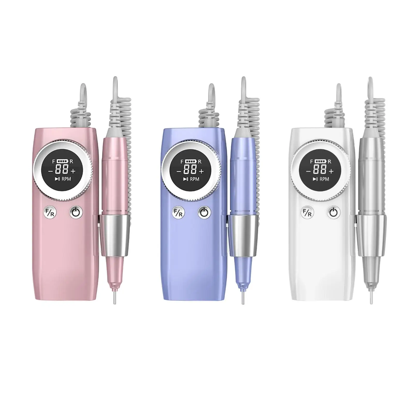 Nail File Machine Aluminum Alloy 36W with Nail File Bit Low Noise for Nails