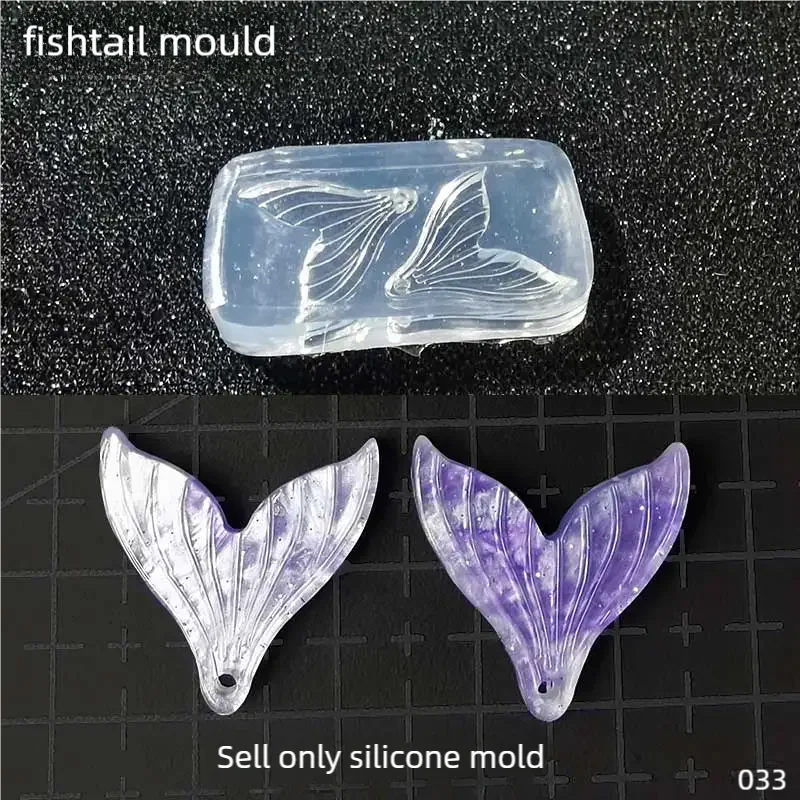 

DIY Handcraft Small fish tail Epoxy Resin Mold Food Play Miniature Pinching Mould Epoxy Resin Mold UV Resin Moldse