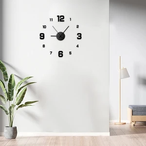 Creative Frameless Diy Wall Clock Decal House Silent Watch 8 Main Sales Office Decoration - №1