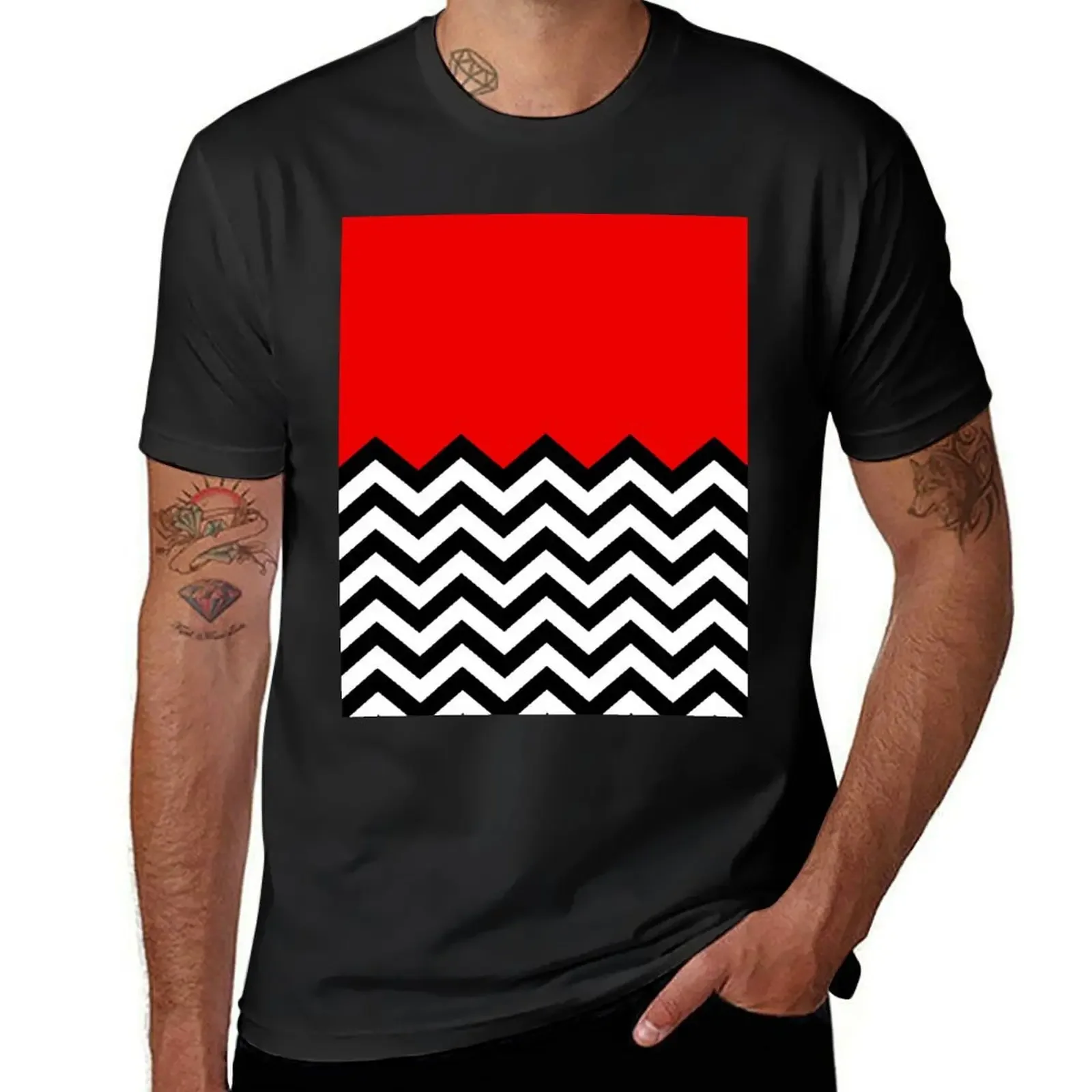 

Twin Peaks - Black Lodge Pattern T-Shirt boys whites graphic t shirts plain black t shirts men