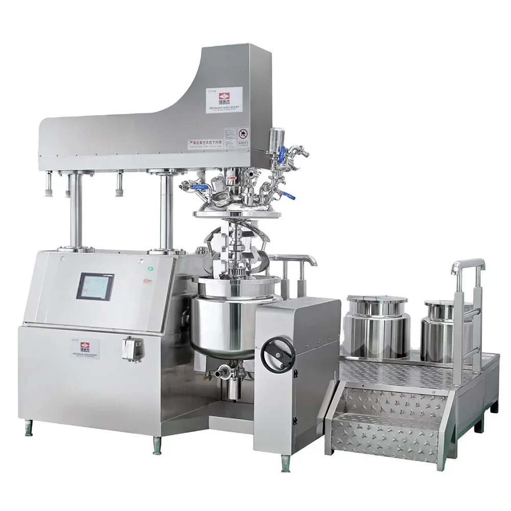 200L Hydraulic Lifting PMK-A Homogeneous Vacuum Emulsifying Mixer Cosmetic Lotion Emulsifier CREAM Making Machine
