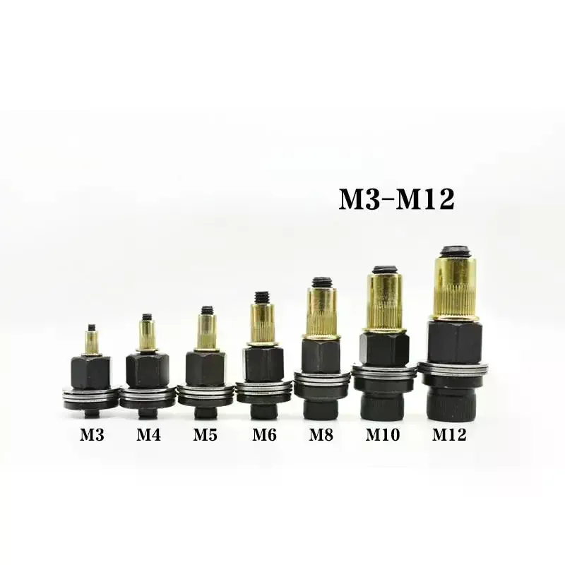 1/3/4/6/7Pcs Manual Riveter Tool Kit For Secure Fastening Hand Rivet Nut Gun Set With M3 M4 M5 M6 M8 M10 M12 Nuts