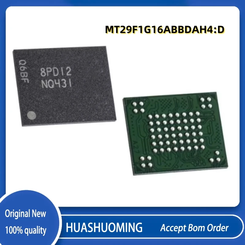 

500Pcs/Lot New New MT29F1G16ABBDAH4:D MT29F1G16A LASH MT29F1G16 NQ431 BGA63