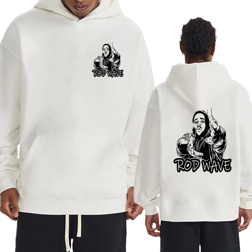 

Rapper Rod Wave Album 2025 Retro Double Sided printed Hoodies Men women hip hop punk streetwear Unisex Fleece Winter pullover
