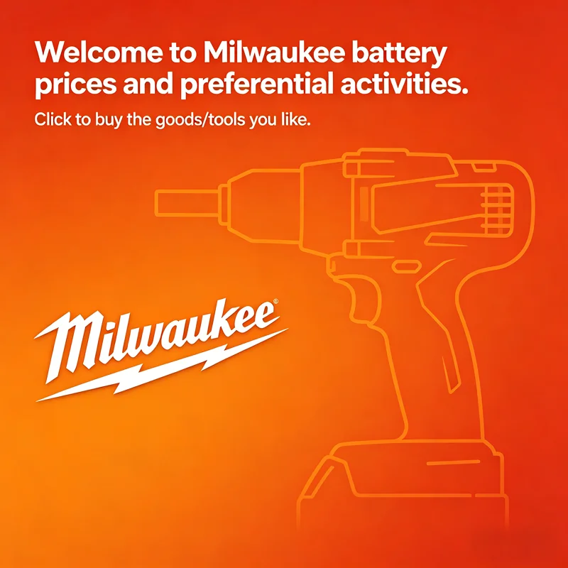 

Original Milwaukee 18V M18 Rechargeable Battery M18B6 6Ah Compatible With Milwaukee 48-11-1860 48-11-1850 Cordless Tools Battery