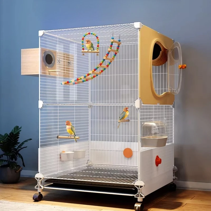 

Goldfinch Bird Cages Stainless Pedestal Toys Birds Large Bird Cages Parrot Supplies Cockatiel Jaula Para Canarios Bird Supplies