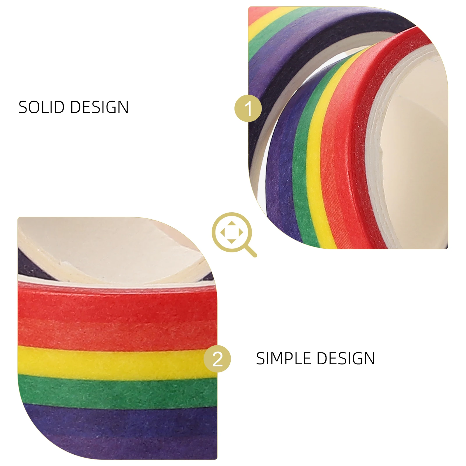 2 шт. малярная лента Washi с полосатым принтом