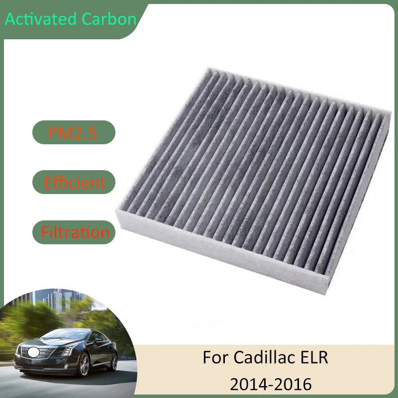 Air Conditioning Filter For Cadillac ELR 2014 2016 13271190 52425938 1808524 Activated Carbon Car Gadgets Replacement Auto Parts