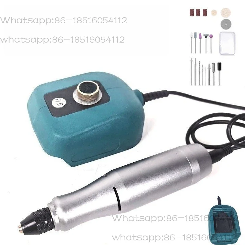 20V rechargeable lithium battery small electric grinding aluminum alloy body forward and reverse stepless speed regulation