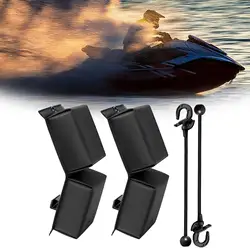 2x Pwc Fender Bumper for Docking Black Protector Sturdy Safe Jet Ski Bumper PWC Bumper for Docking Docking Convenient
