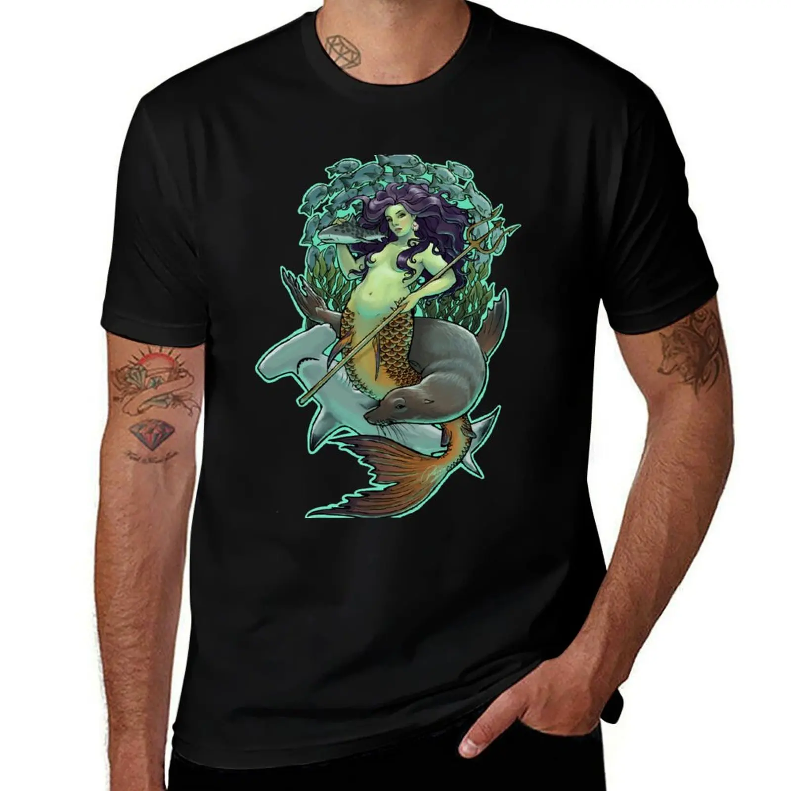 Pacific Mermaid (Modest) T-Shirt t shirt man casual T-Shirt