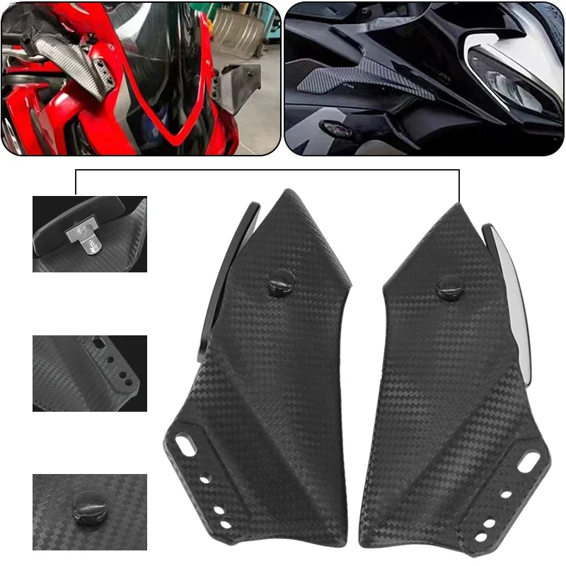 

Cbr650r Motorcycle Carbon Adjustable Mirror Flank Spoiler Fairing Wind Wing Mirrors For Honda CBR650R CBR 650 R 2019-2024