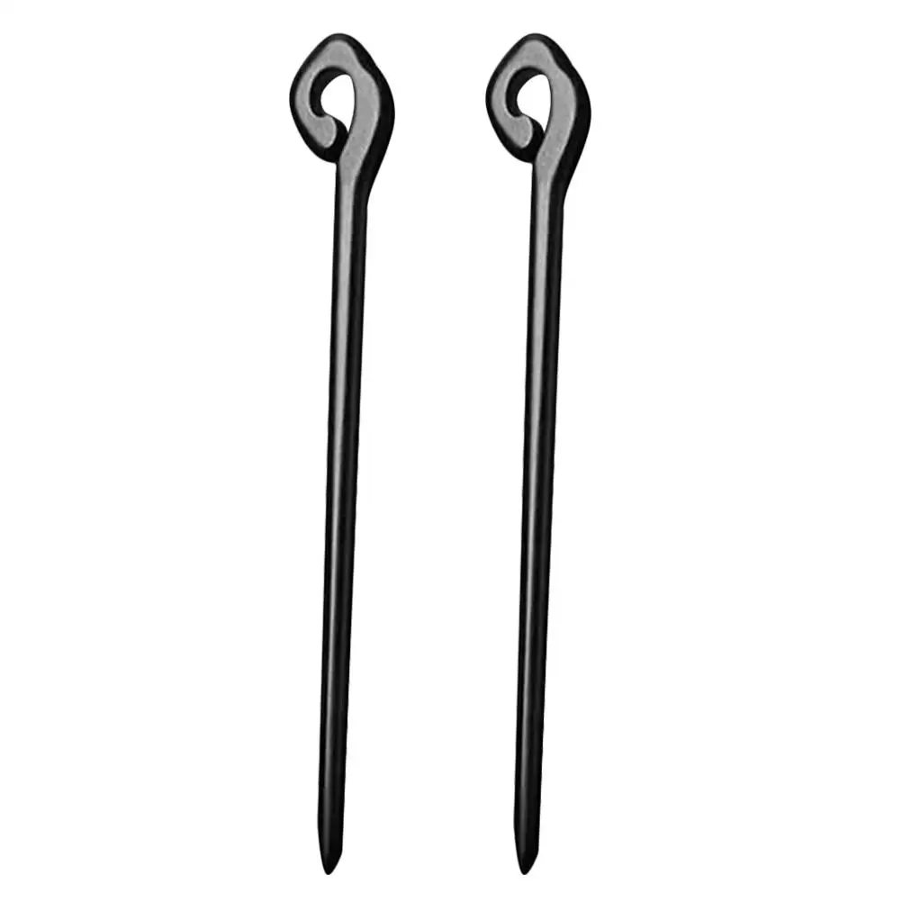 

2 Pcs Black Ebony Wood Hair Stick Wood Retro Vintage Bun Stick Accessories for Girls Hanfu Hairstyle Wooden Pin