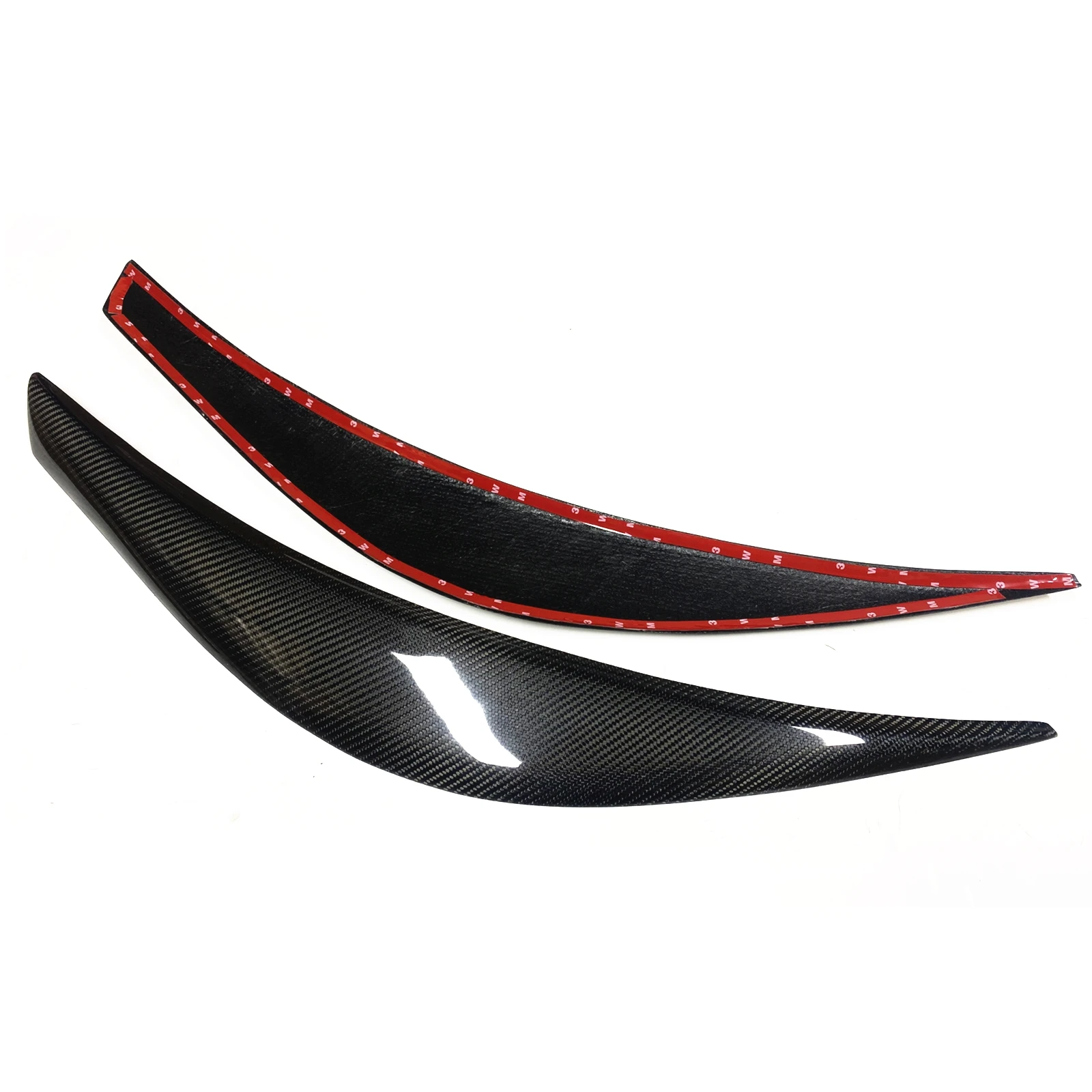 

2 Pieces of Front Head Light Lamp Cover Sticker Trim Headlight Eyebrow Eyelid For Hyundai Veloster 2011-2017