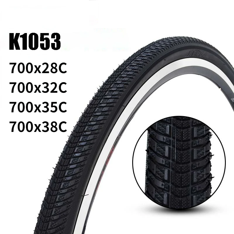 K1053 bicycle tire 700 road bike tires 700C 700*28C / 32C / 35C / 38C bicicleta pneu ultralight low resistance drainage Tires