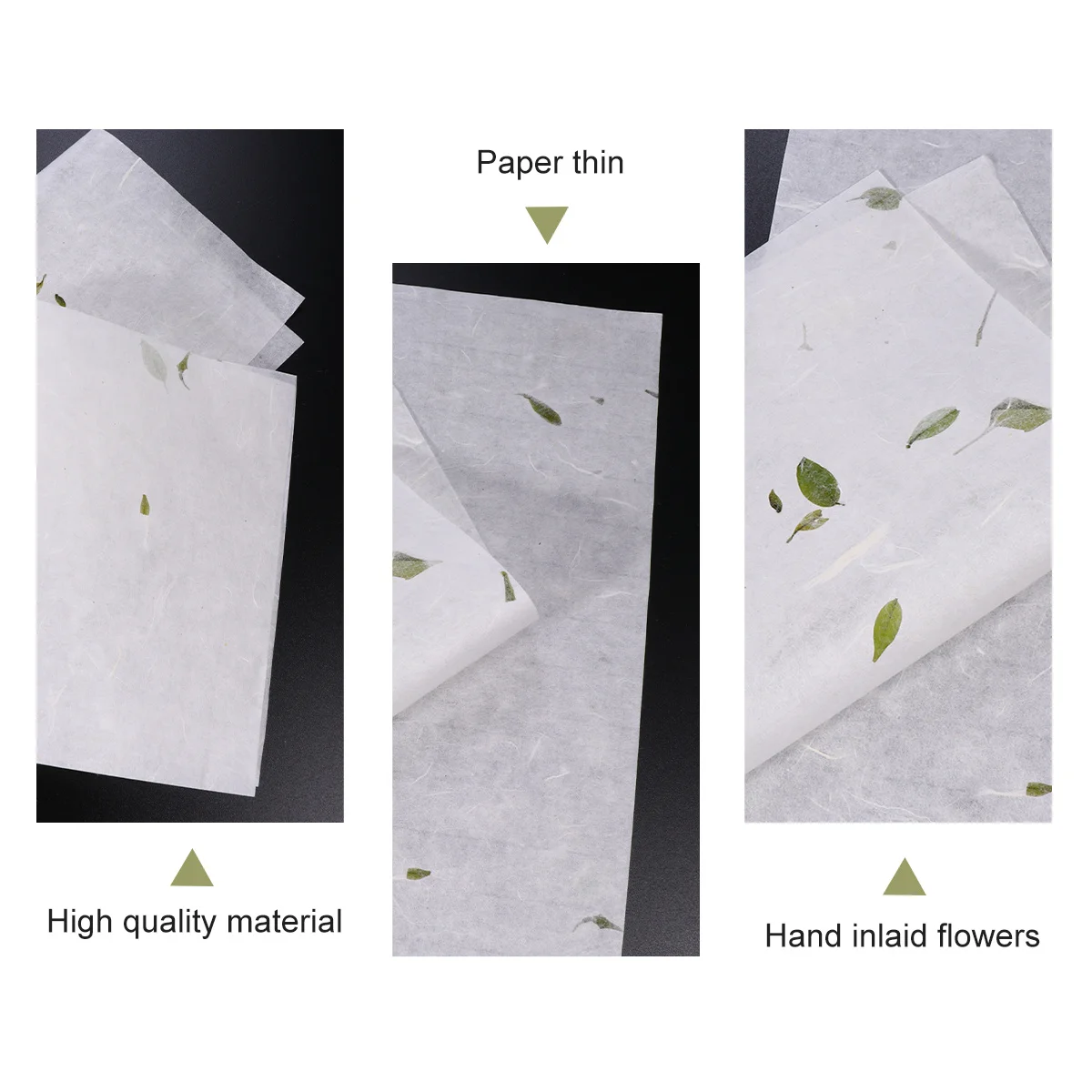 1 Set Chinese Calligraphy Paper Tea Leaf Style Premium Handmade Writing Painting Paper for Art Craft Drawing Practice