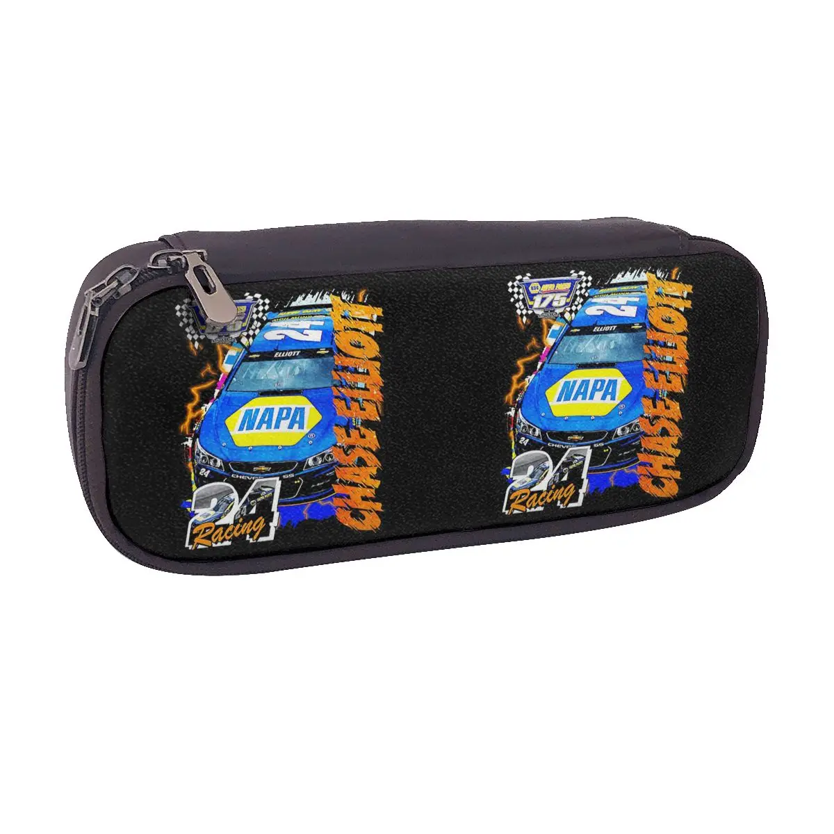 Кожаный пенал Chase Elliott NAPA Racing для студентов, подарочная коробка для ручек, сумка для карандашей, канцелярские принадлежности, сумка-органайзер для ручек