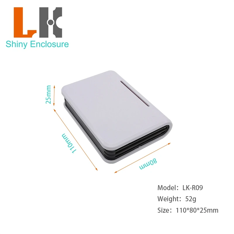 LK-R9 High Quality Wireless Networking Pcb Plastic Case Electrical Box Wireless Router Enclosure 110x80x25mm