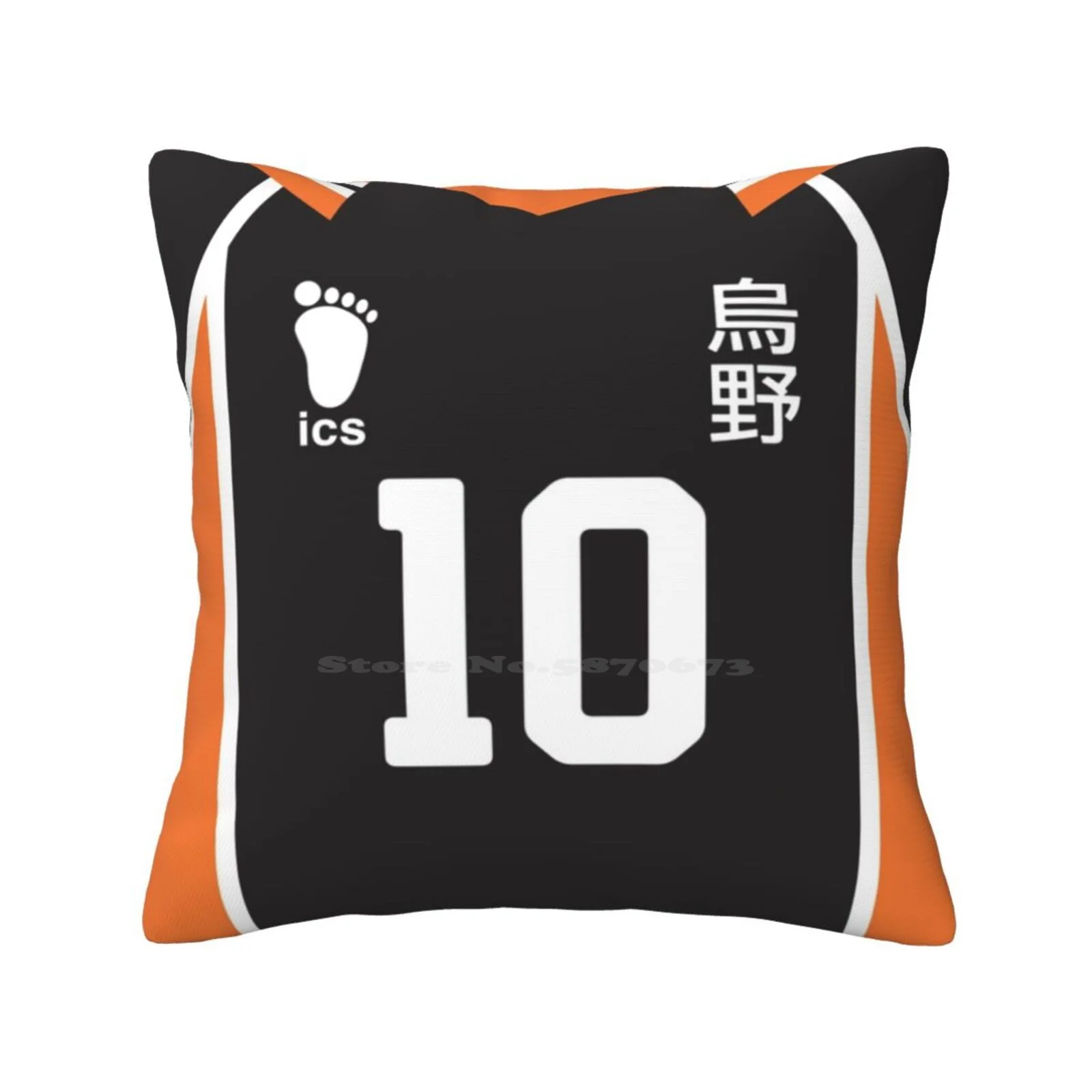 Shoyou Hinata Jersey Number 10 Karasuno High School Haikyuu Jersey Team Uniform Soft Comfortable Pillowcase Karasuno High