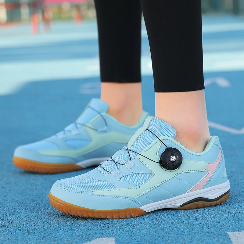 2024 New Women Tennis Sneakers Breathable Professional Tennis Shoes Quick Lacing Outdoor Sneakers Comfortable Table Tennis Shoes