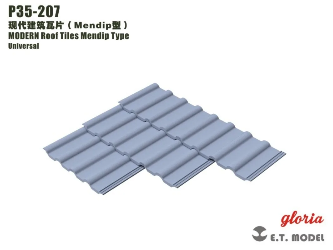 ETmodel 1:35 P35-207 MODERN Roof Tiles Mendip Type Universal