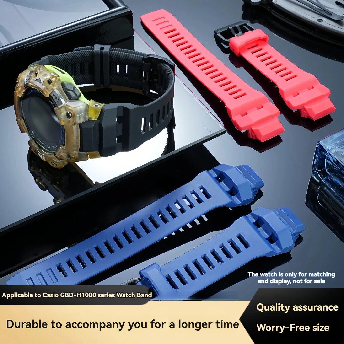 For Casio GBD-H1000 Strap 3475 Cat Man Series Black G-SHOCK Silicone Replacement Bracelet gbd-h1000 Men's Waterproof Strap view 3