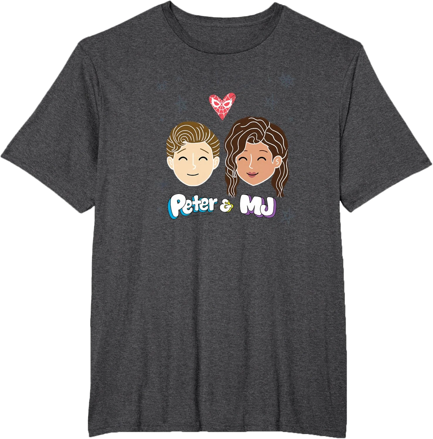 Far From Home Peter & MJ Love Spider Movie Graphic Tee Cotton Mens Womens T-Shirt Vintage Streetwear