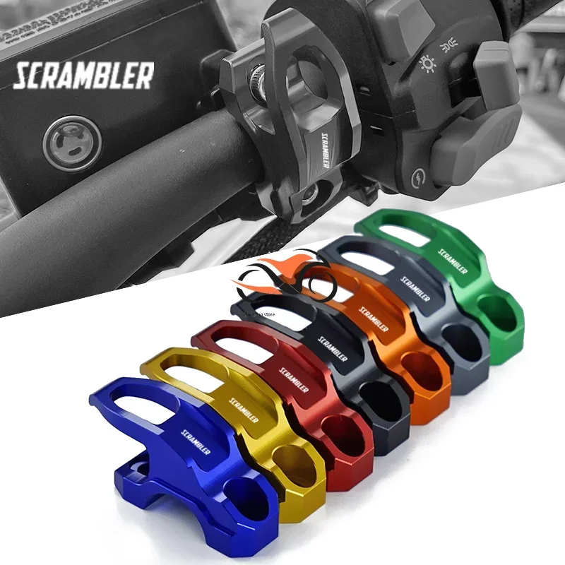 

For Ducati Scrambler 400 800 1100 2014-2019 Motorcycle CNC Brake Master Cylinder Bracket Bag Luggage Clamp Holder Helmet Hook