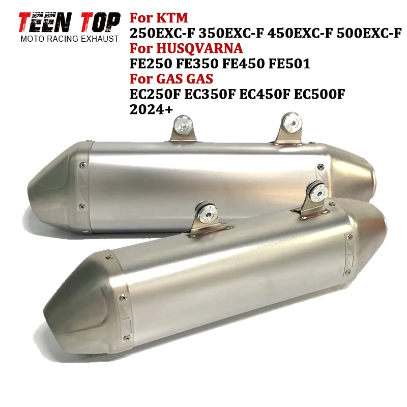 Offroad Bike Exhasut Pipe For GASGAS EC250F EC350F Exhaust Muffler EC450F EC500F Exhaust Tailpipe 50.5mm Escape Moto Silencieux