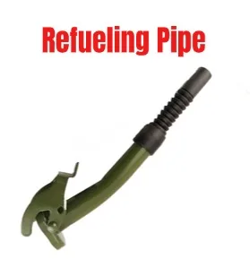 Green Carbon Steel Oil Pourer Spout For 5L 10L 20L Metal Fuel Drum Can Efficient Refueling Pipe Hand Tool Accessories
