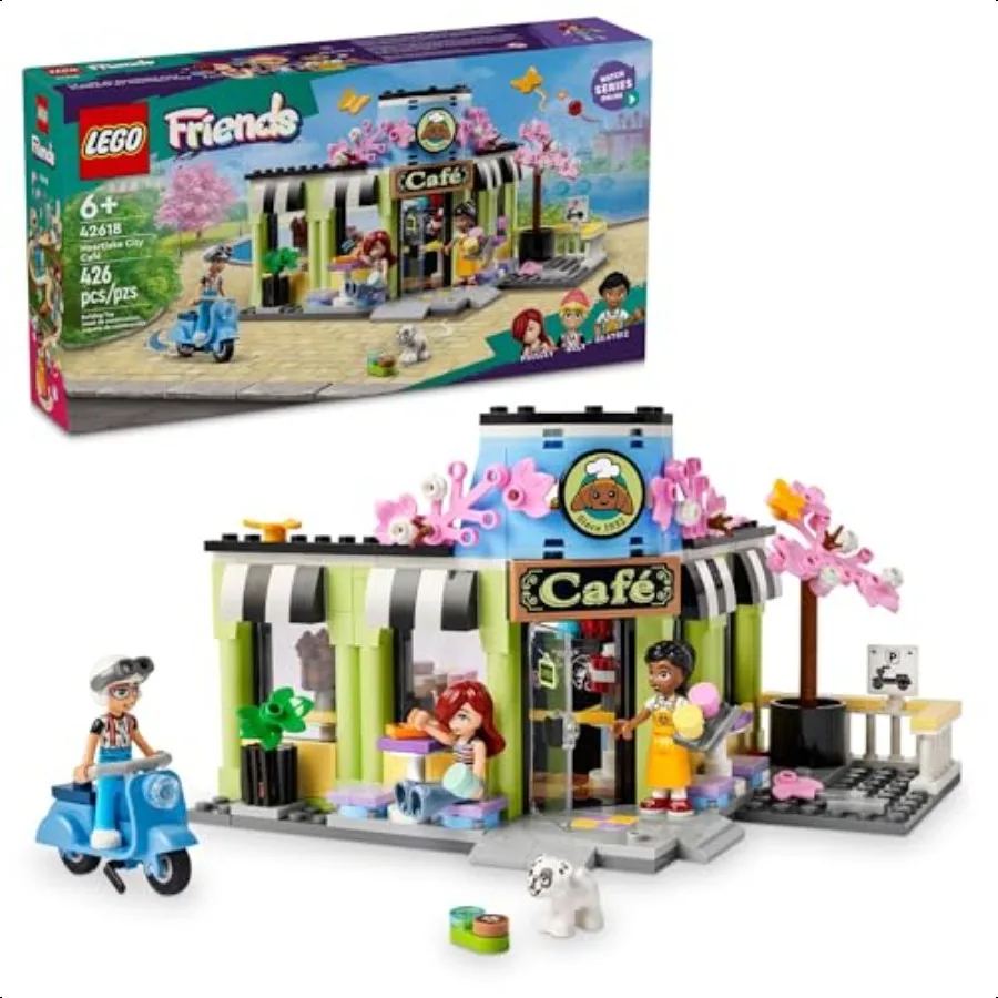 Amis Heartlake City Café jouets de construction semblant jouer jouets figurines Playset pour filles garçons âgés de 6 ans + jeu imaginatif W Mini poupée