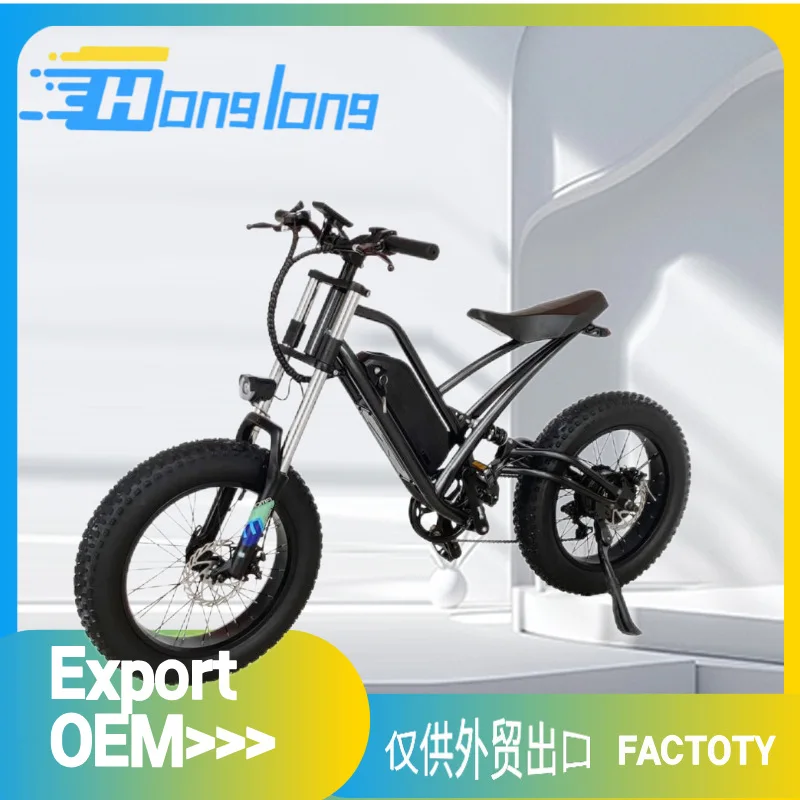 20 Inch 1000w48V Fat Tire  Electric Bike Top Speed 25km/h