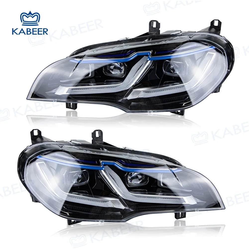 

Kabeer E70 LED Headlight for B*M*W X5 2008-2014 E70 X5 xenon update E70 Modified Led headlamp no AFS