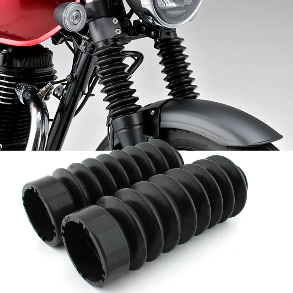 

Black Motorycle Front Fork Gaiters Boot Shock Protector Dust Cover Shock Absorber For Honda GB350 Motocros Off Road Bike