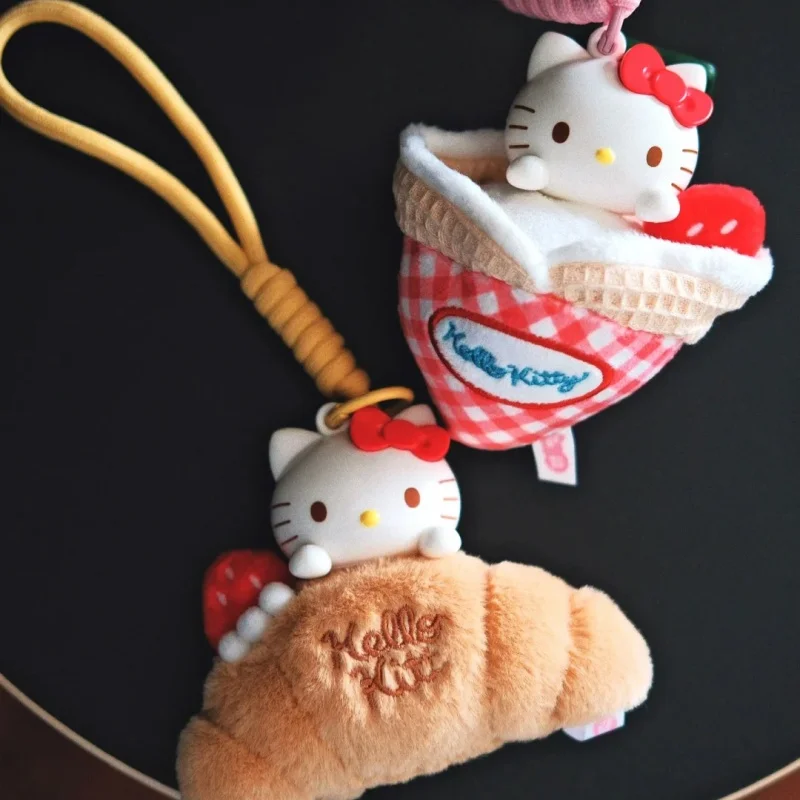 

New Genuine Miniso Kitty Afternoon Tea Plush Blind Box Fragrant Pendant Mystery Box Cartoon Cake Lovely Decor Gift