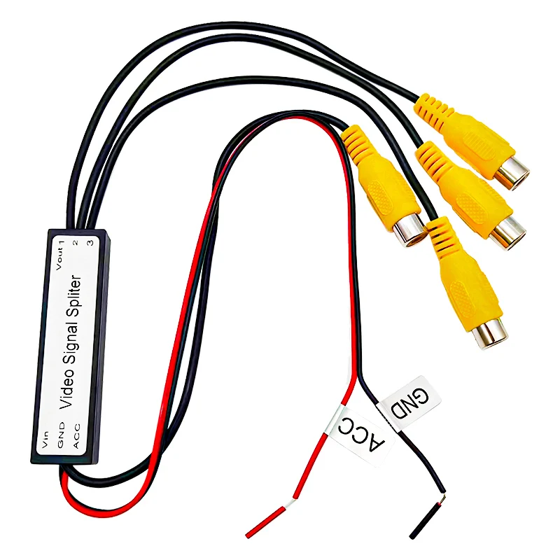 

Hot Selling High Quality Video Splitter 1 Point 3 Output Video Amplifier for Car Headrest Video Accessories