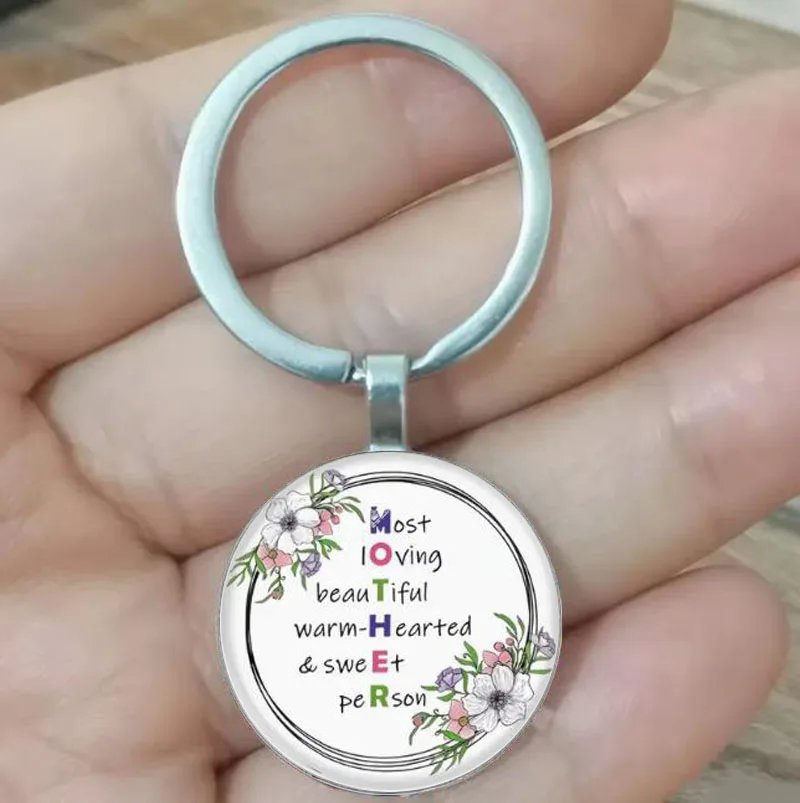 Mom's keychain gift, Mom's birthday gift, Christmas and Mother's Day gift, daughter's keychain keyring, remember I love you, Mom