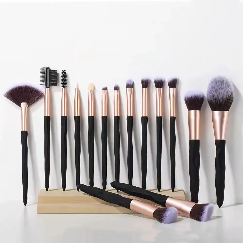 15pcs Professional Premium Makeup Brush Set - Foundation Blush Eyeshadow Eyeliner Loose Brush Full Set of Makeup Tools