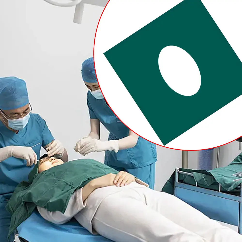 3/5/10/15PCS Cotton Hospital Operating Room Hole Towel for Cosmetology Plastic Surgery Face Oral Cavity Laparotomy Chest Section