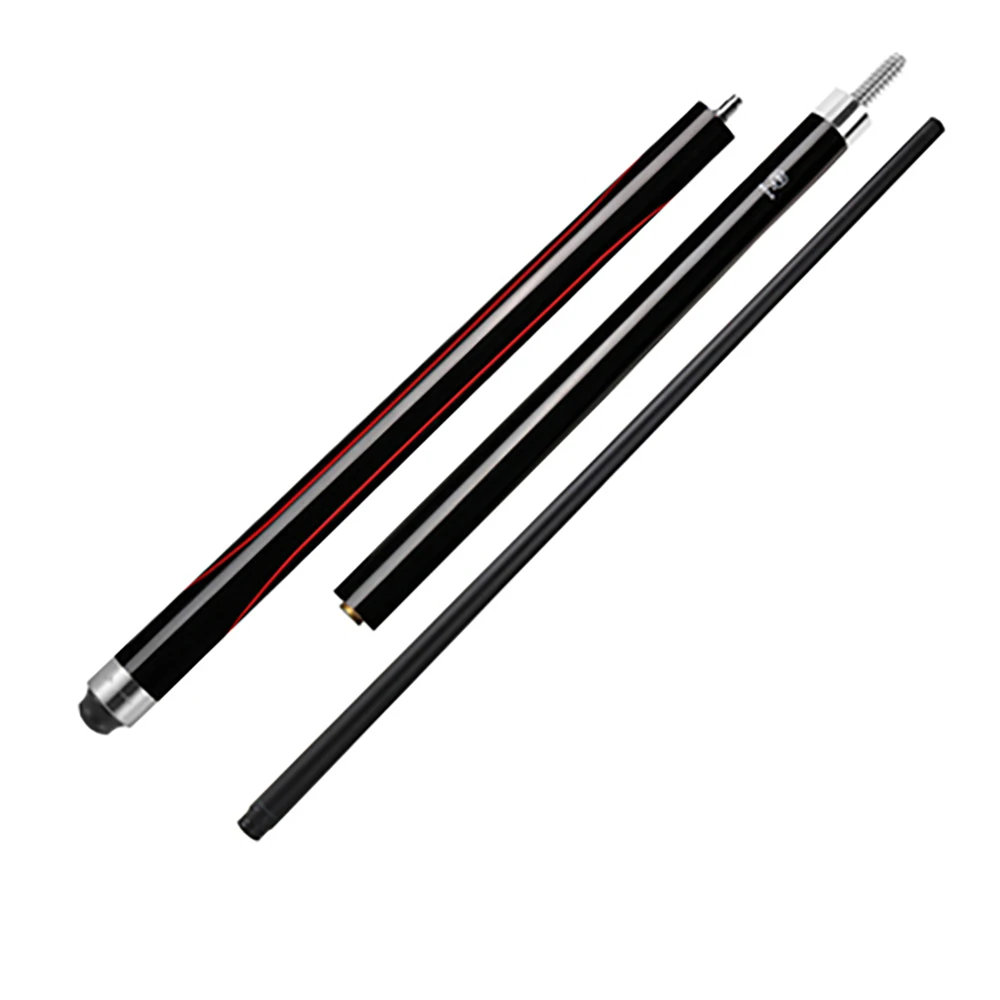 McDermott 3 Pieces Punch&Jump Cue Black Technology Carbon Sahft 13mm Bakelite Tip Break Jump Cue  Professional Billiards Stick