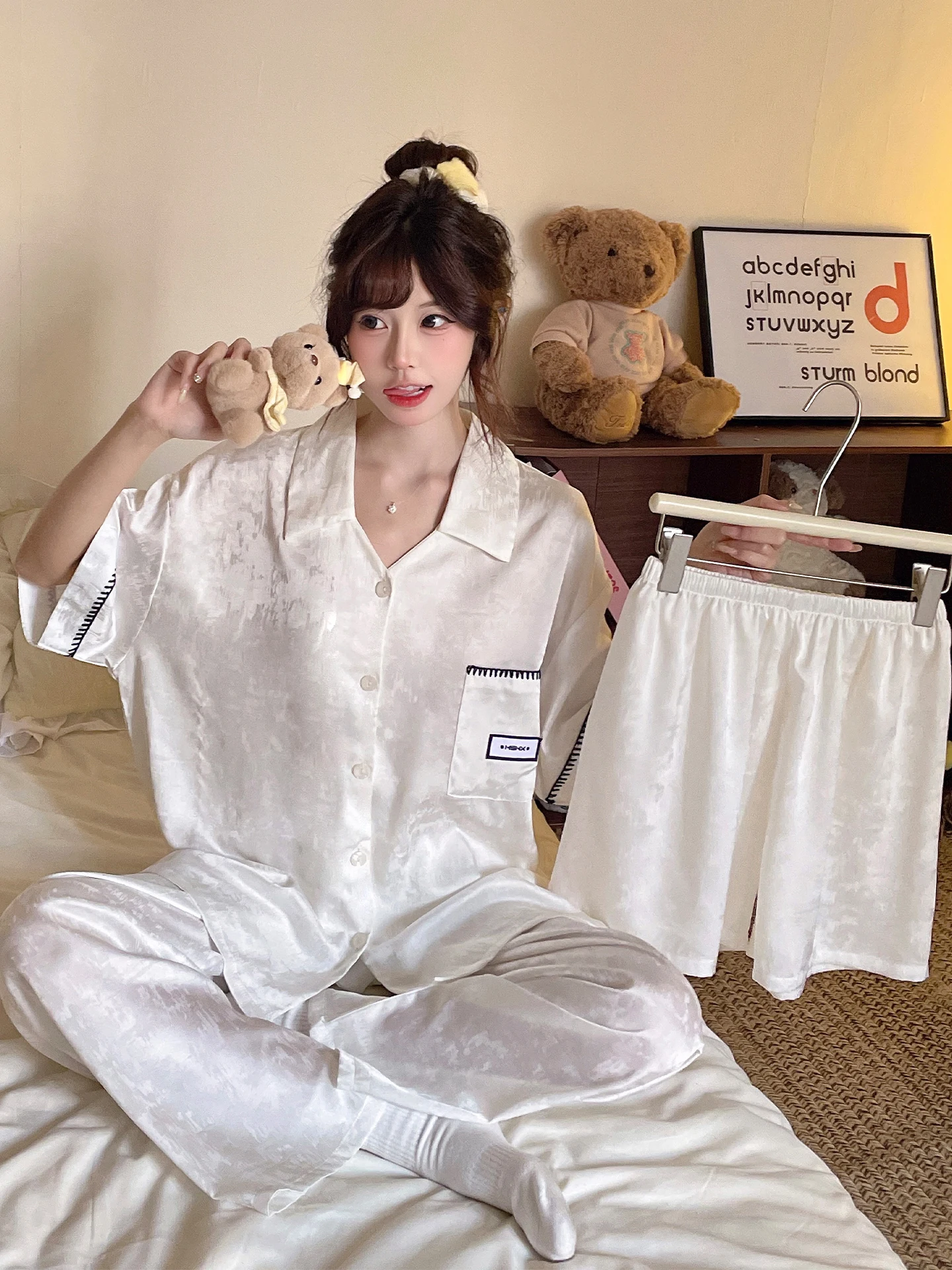 summer-ice-silk-sleepwear-set-women's-short-sleeve-long-pants-home-clothes-2026-new-style-spring-autumn-three-piece-suit