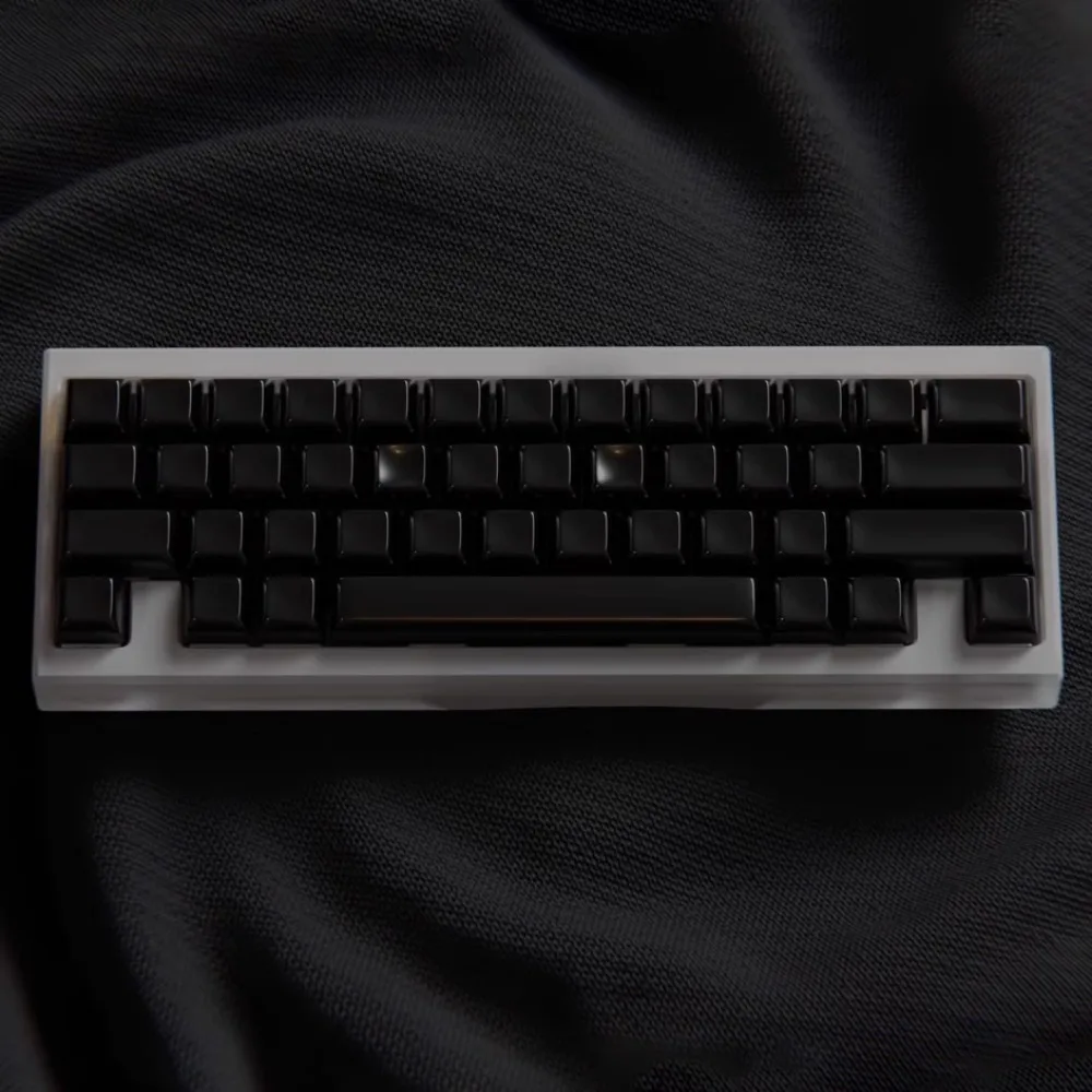 ECHOME-Keycap em branco de cor sólida para teclado mecânico, PBT, personalizado, minimalista, alto brilho, KAM perfil Key Cap, 152 teclas