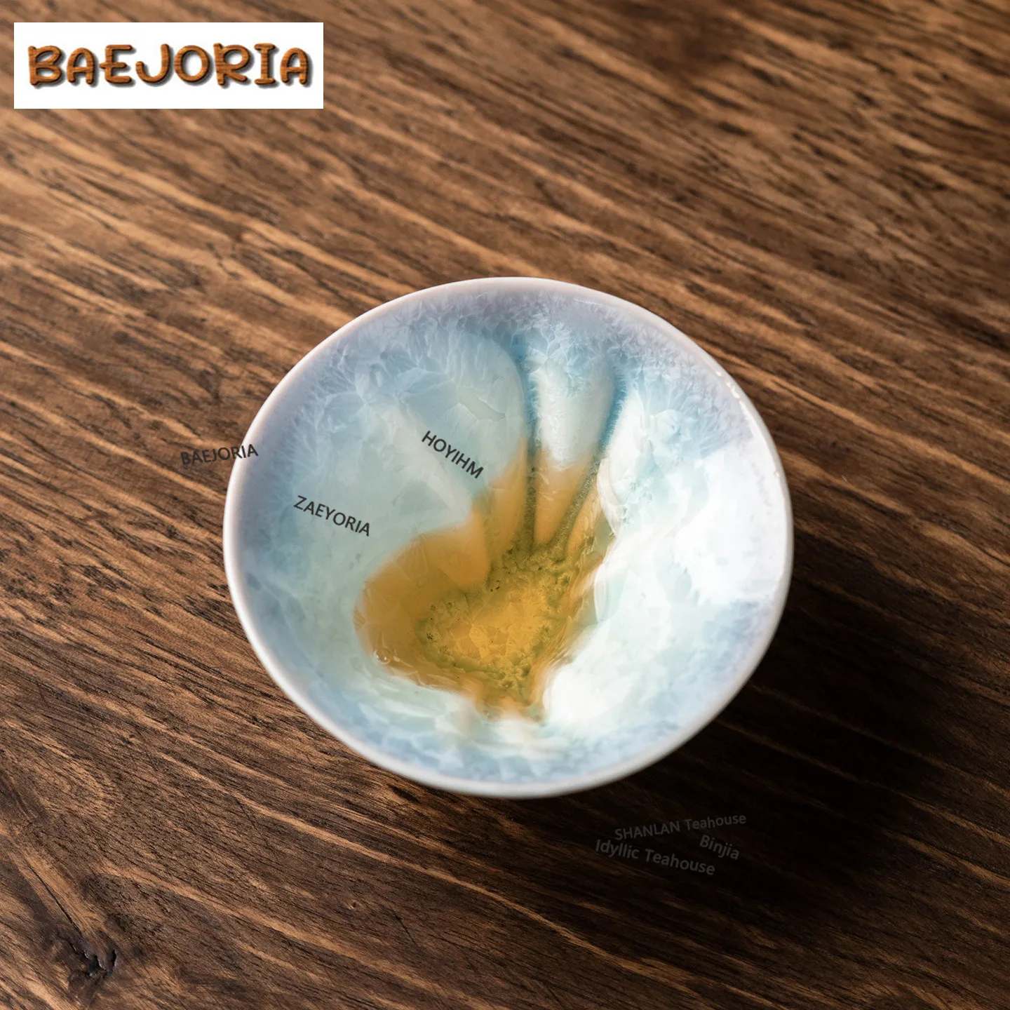 BAEJORIA 40ml Kiln-transformed Crystalline Glaze Cat Teacup Fine Tea Bowl Mug Tea-tasting Smelling Cup Jianzhan Master Cups Cha
