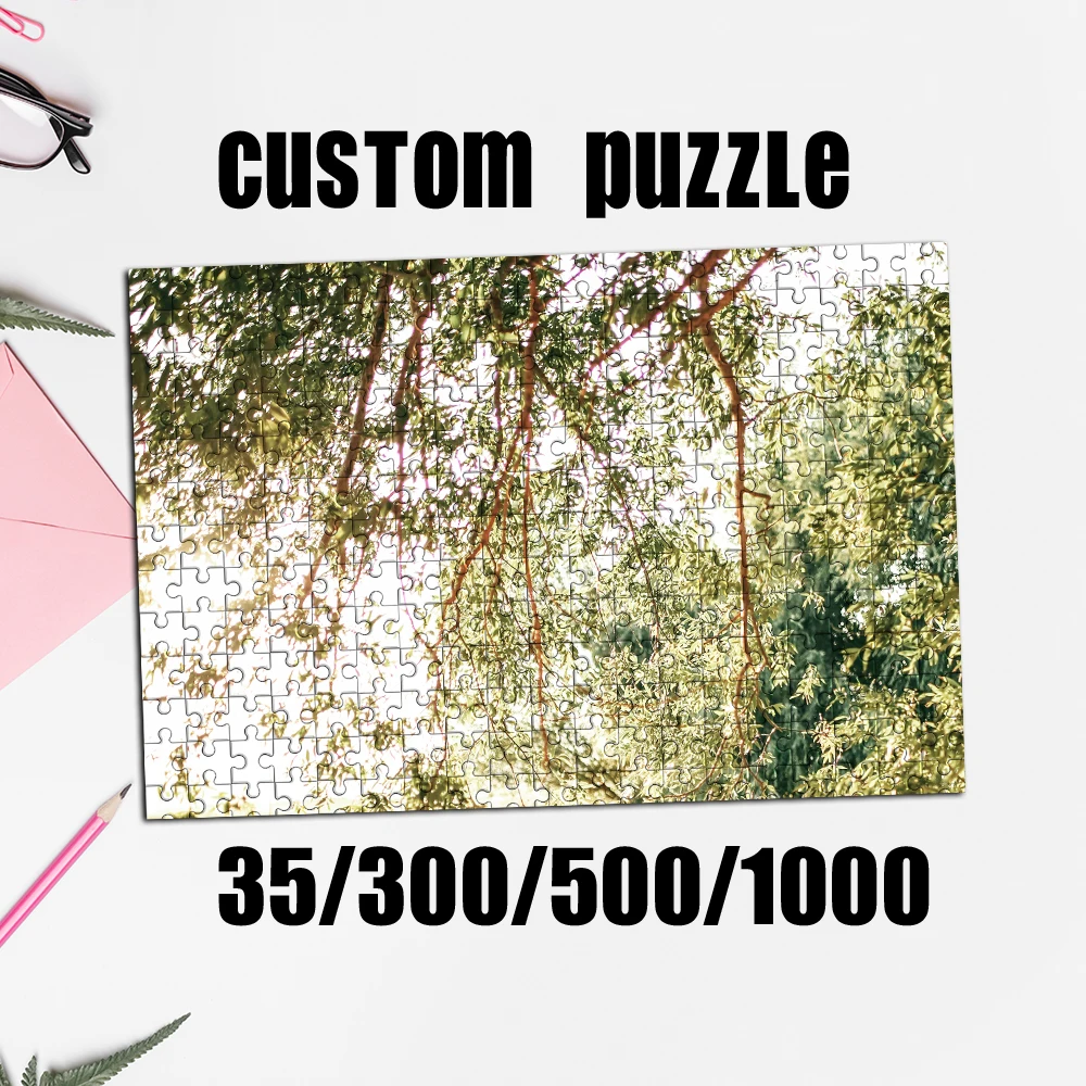 Personalized Custom Photo Puzzle Customize Personalized Photo Puzzle Game, Custom Gifts For Holiday Party, Wedding, Birthday, Va