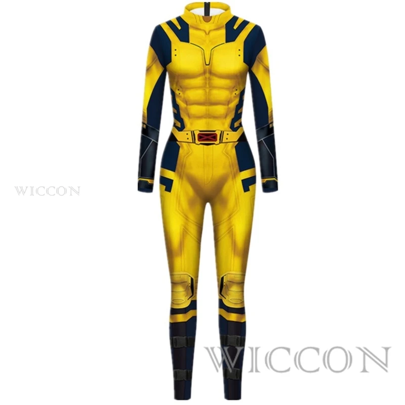 Movie Superhero James Howlett Logan 3D Wilson 3D Jumpsuit Catsuit Men Cosplay Costumes Zentai Halloween Bodysuit