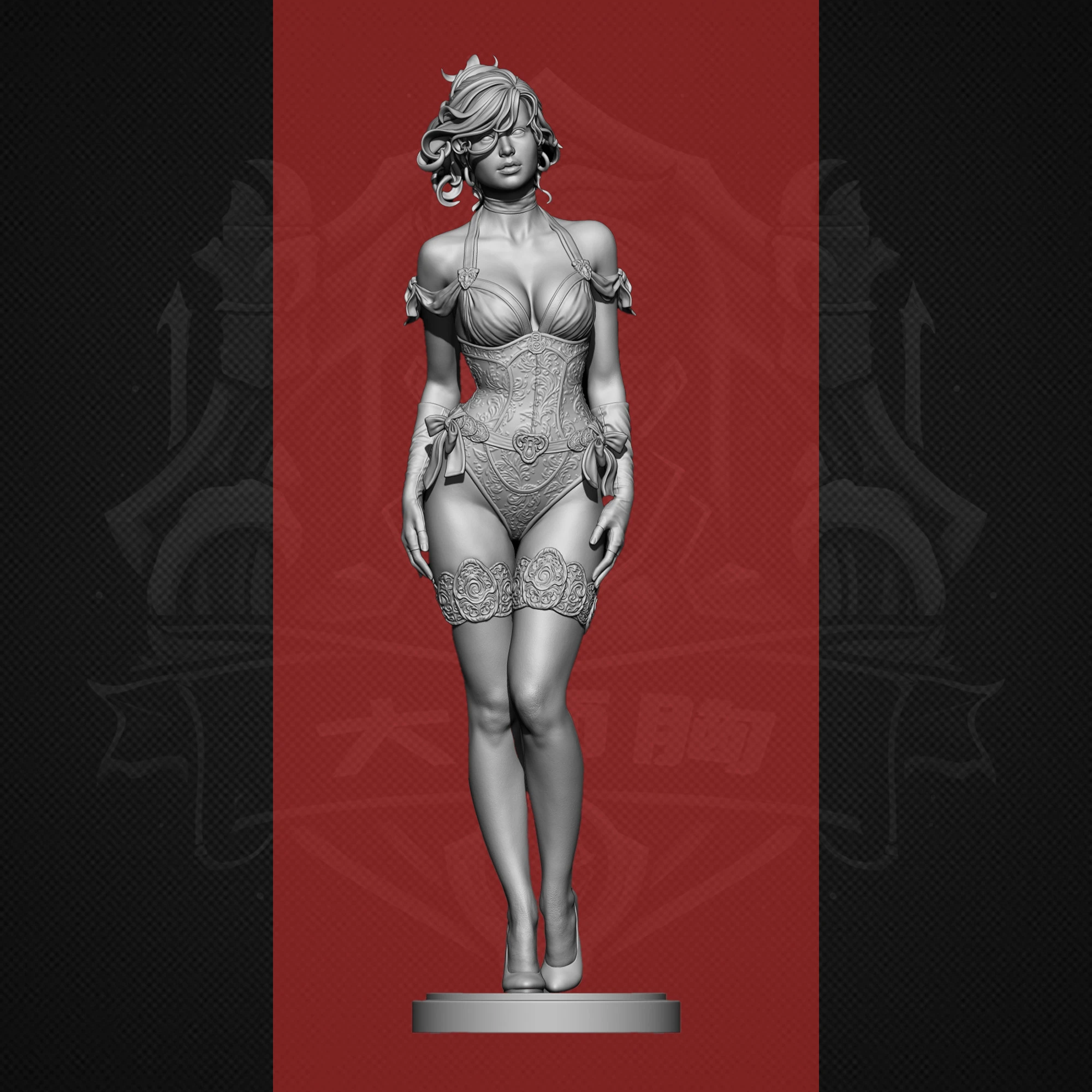 GK A20-11 flesh color resin Uncolored and unassembled mold figure model ornament