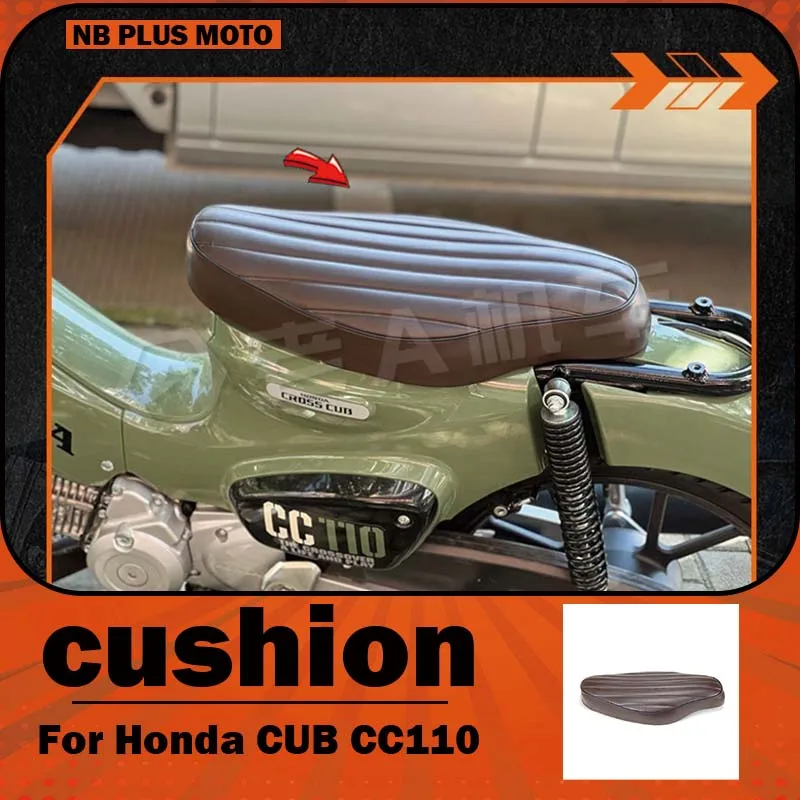 【Premium】For Honda CC110 Cross Cub retro extended seat cushion, double seat cushion, lowered seat cushion