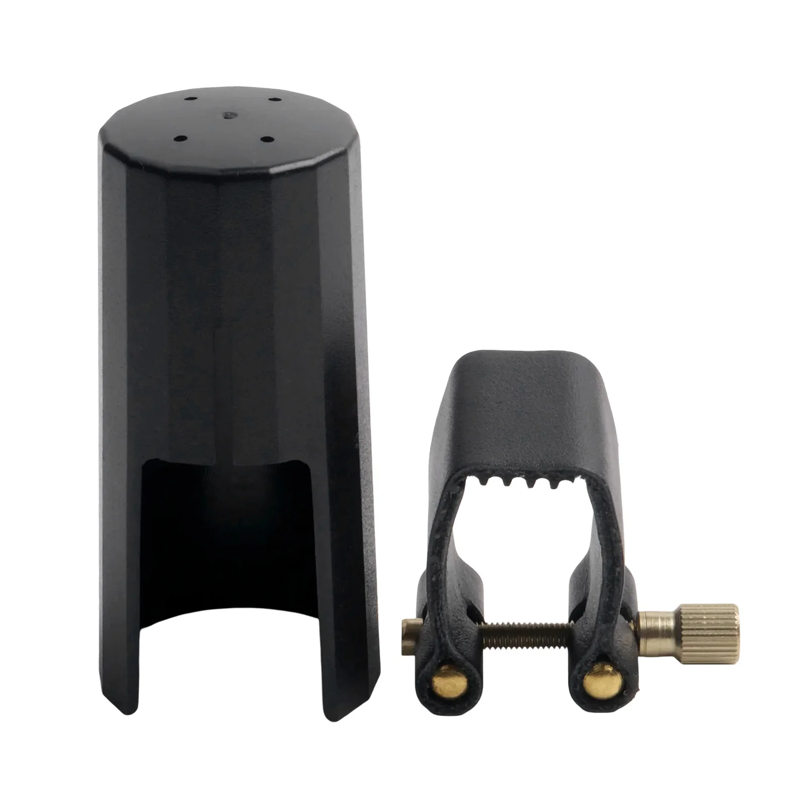 Mouthpiece Saxophone Ligature Black For Alto For Soprano Plastic Cap Sax Sax Ligature Sax Mouthpiece With Cap For Tenor